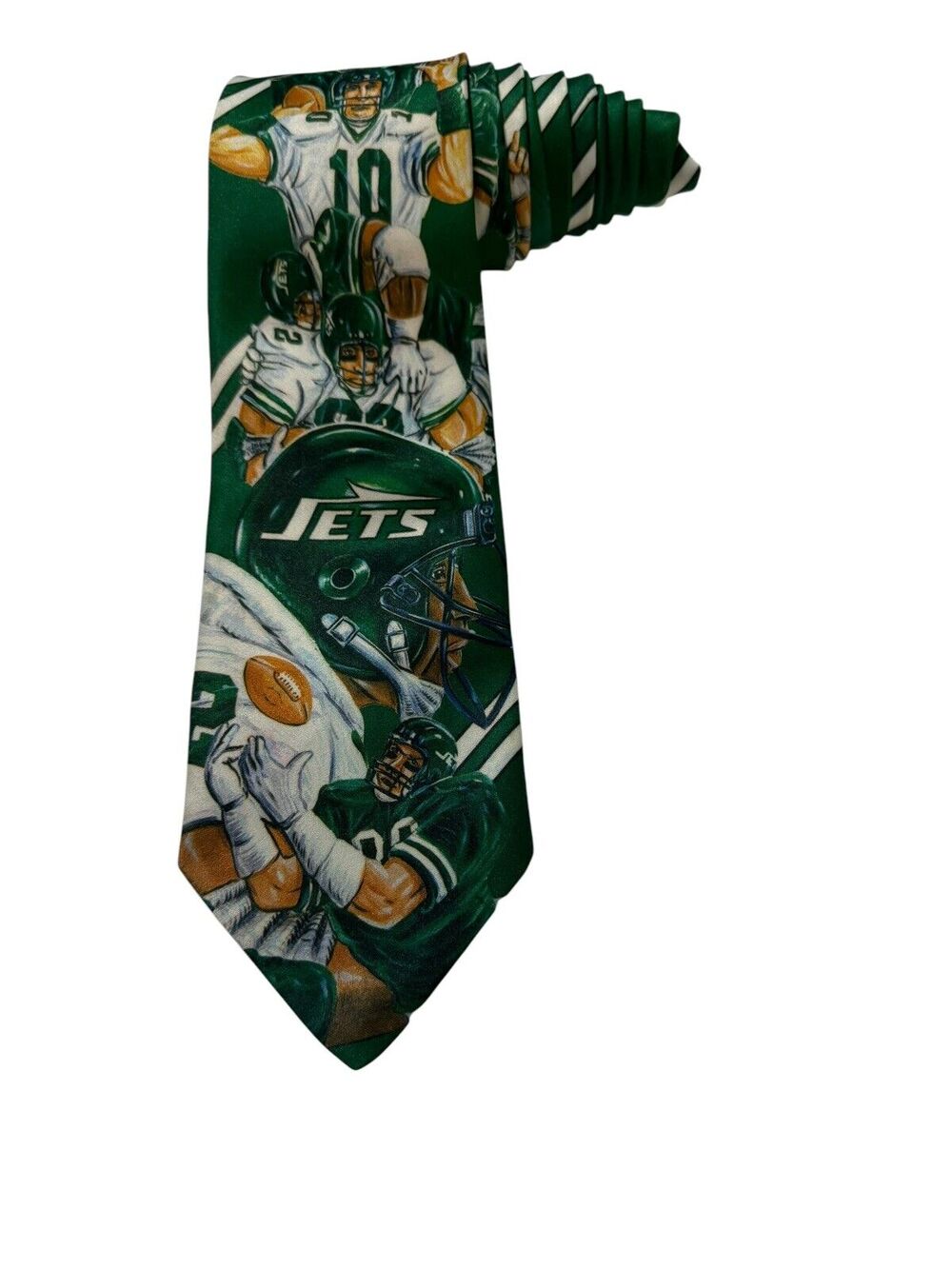 Ralph Marlin NFL New York Jets Football Players 1990 Novelty Vintage Necktie